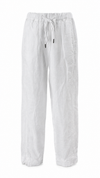 Pantalone a sigaretta in lino