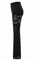 Pantaloni in pizzo nero