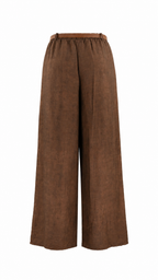 Pantaloni a palazzo con texture fiammata