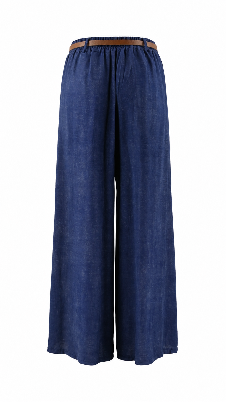 Pantaloni a palazzo con texture fiammata