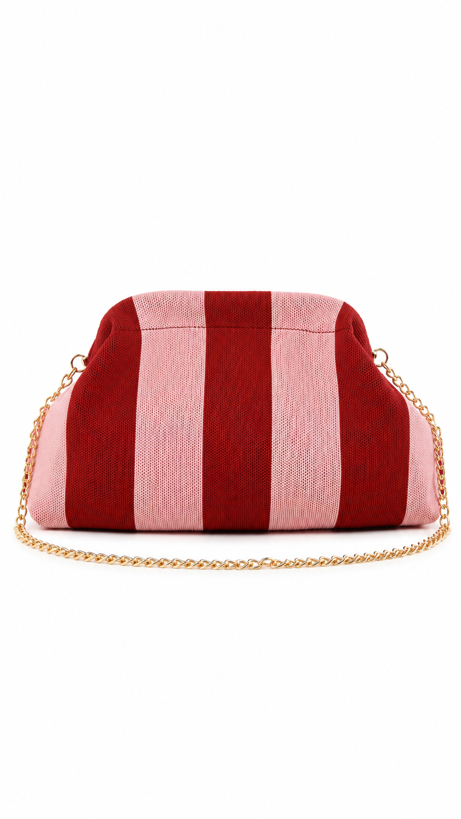 Bolso de mano a rayas