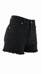 Pantaloncini in denim con fondo sfragiato