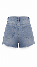 Pantaloncini in denim con brillantini
