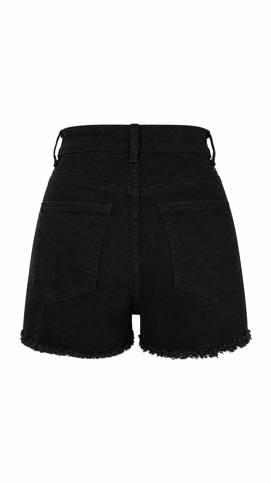 Pantaloncini in denim con brillantini effetto sfumato
