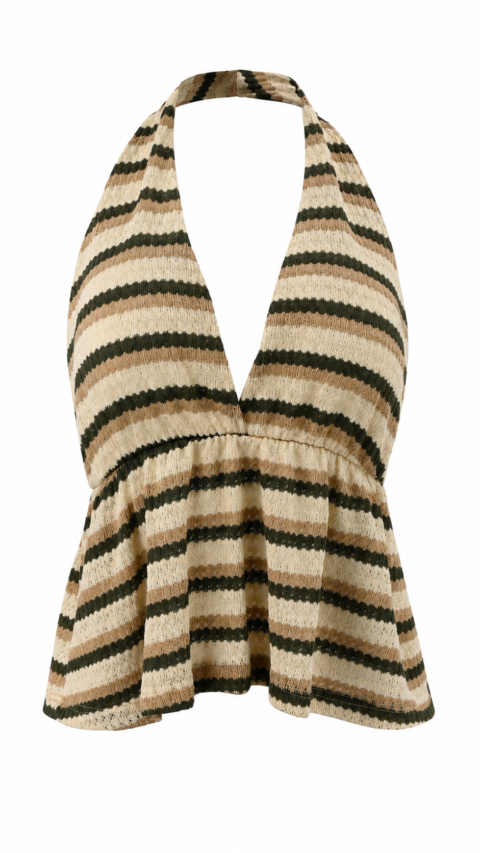 Top halter a righe