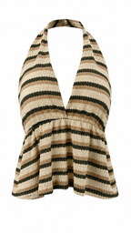Top halter a righe