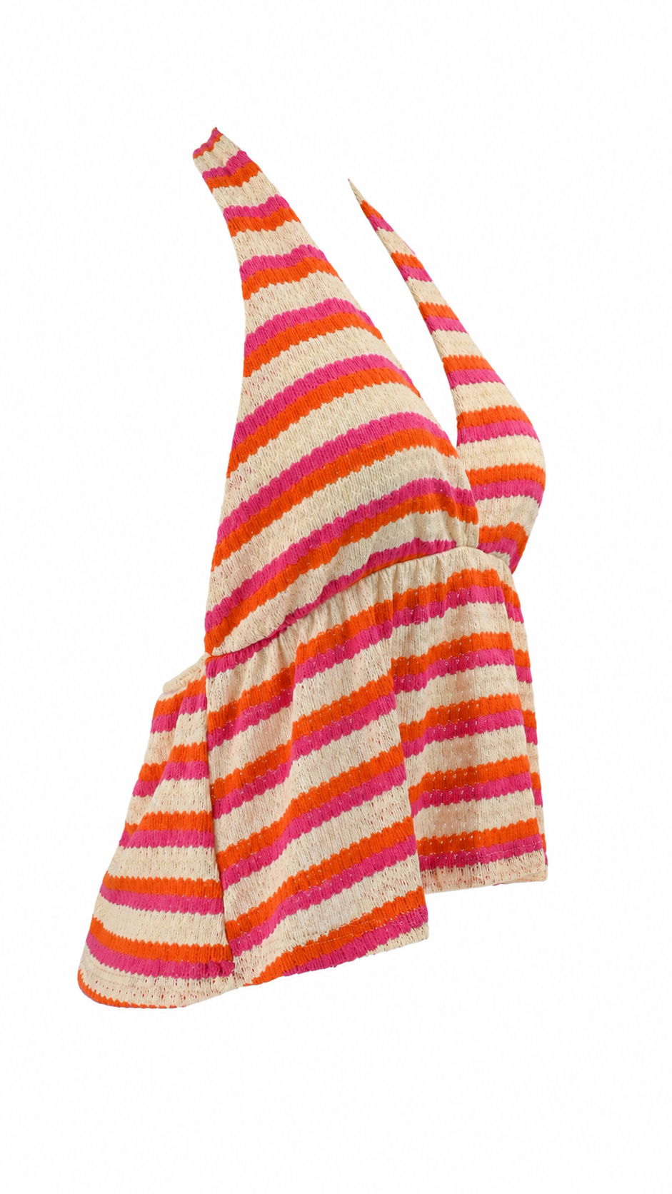 Top halter a righe