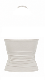 Top halter con borchie