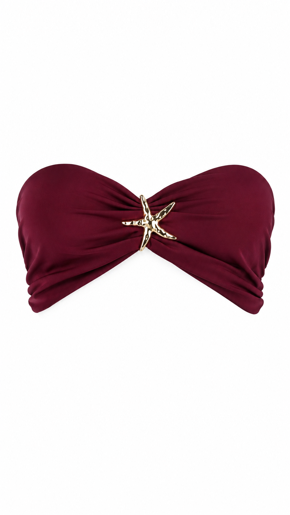 Top Bikini con dettaglio stella marina dorata