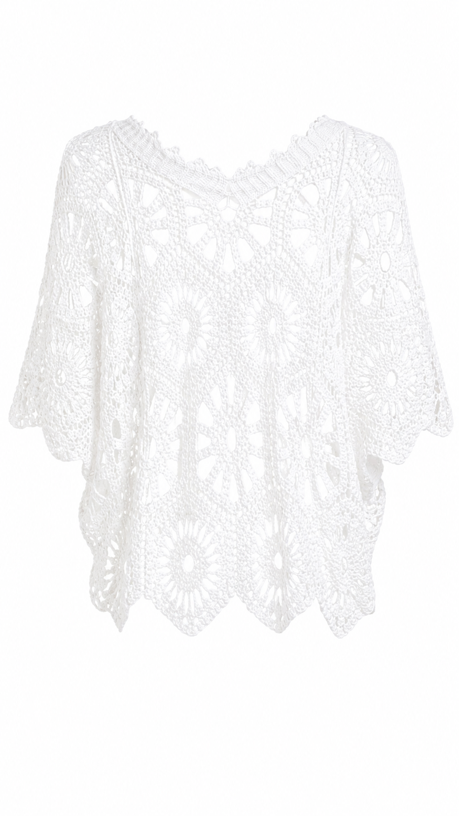 Maglia effetto crochet