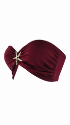 Top Bikini con dettaglio stella marina dorata