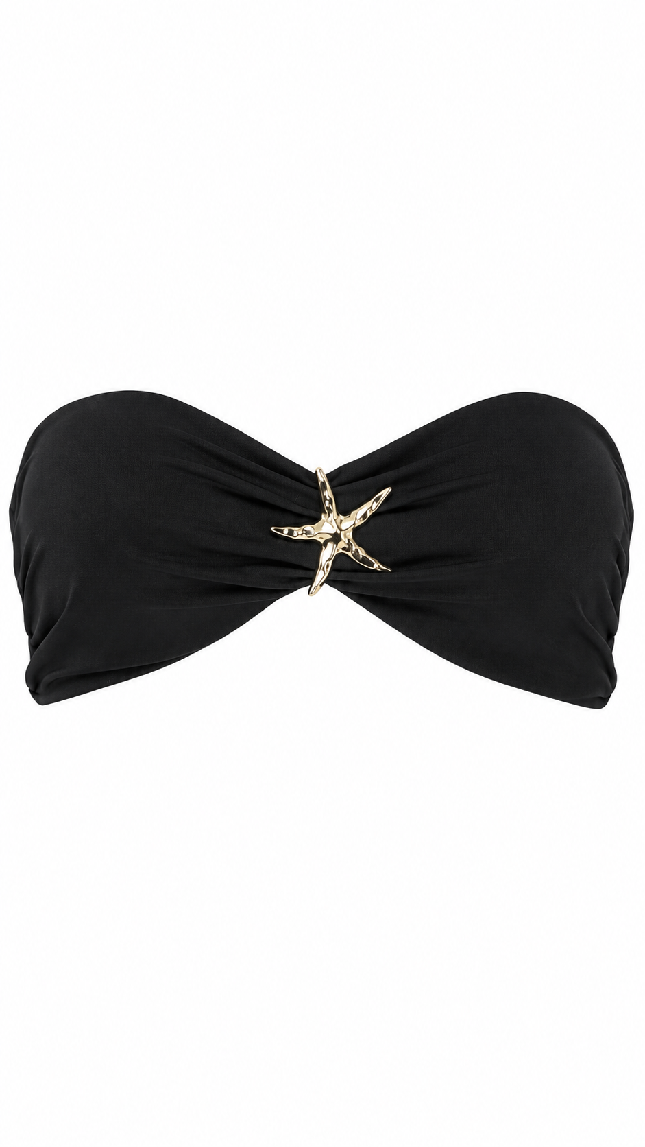 Top Bikini con dettaglio stella marina dorata