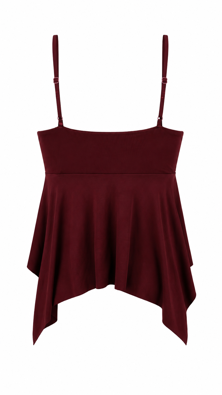 Top con coppe triangolari e strass dorati