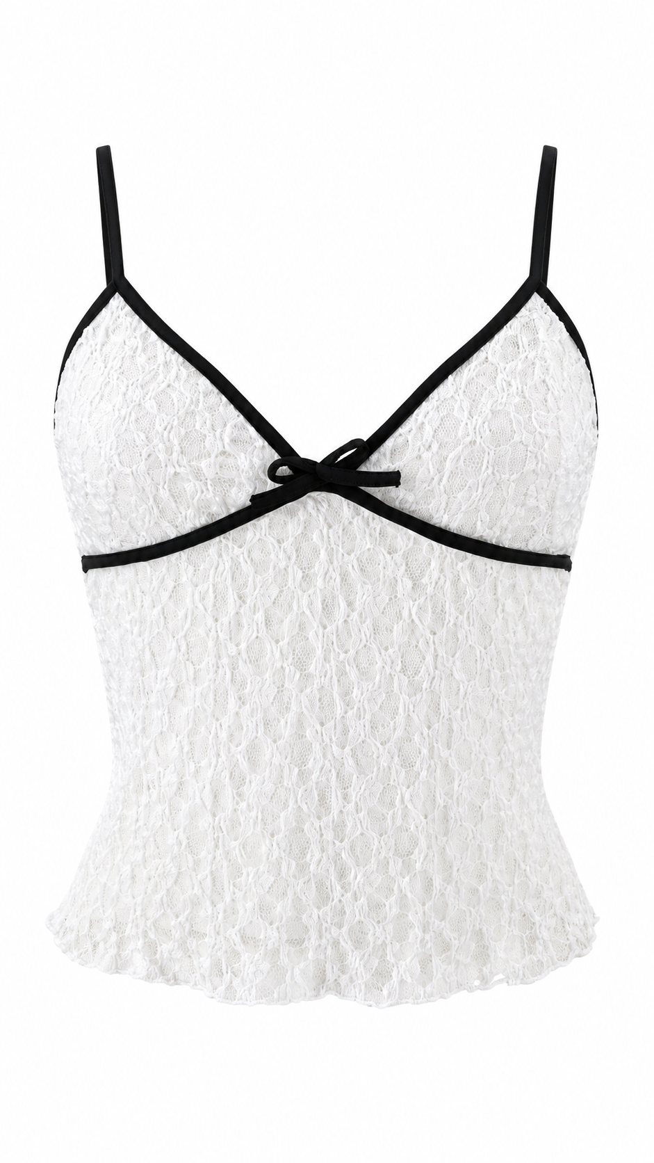 Top corto in pizzo