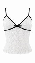 Top corto in pizzo
