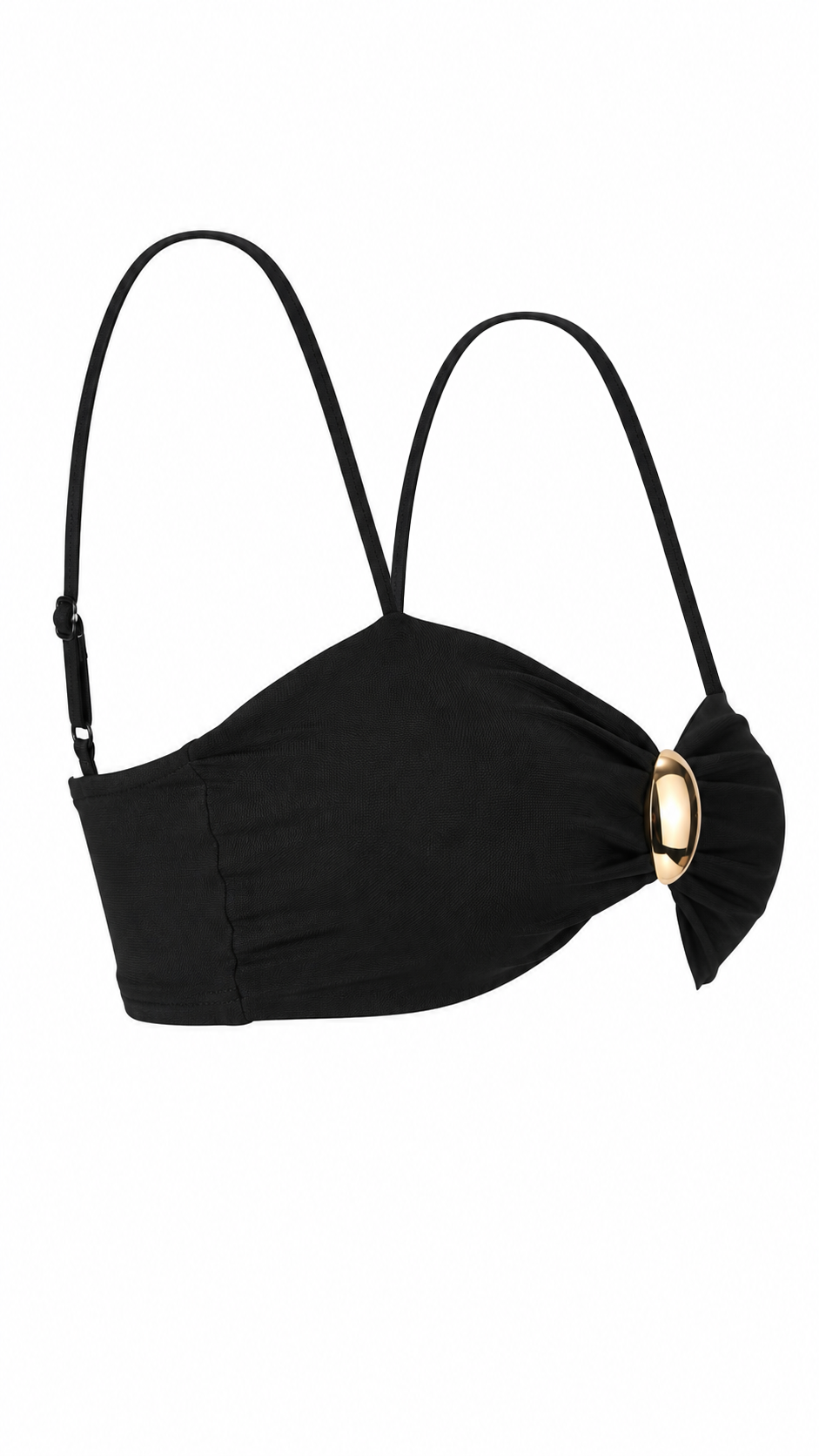Top corto con anello dorato