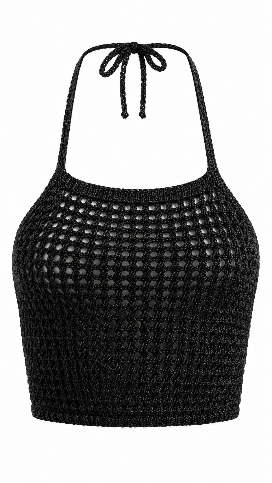 Top crochet effetto rete