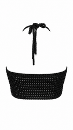 Top crochet effetto rete