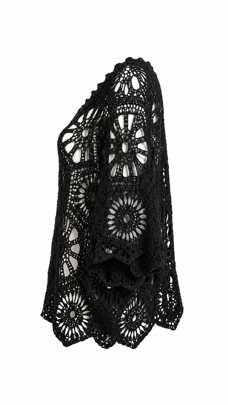 Maglia effetto crochet