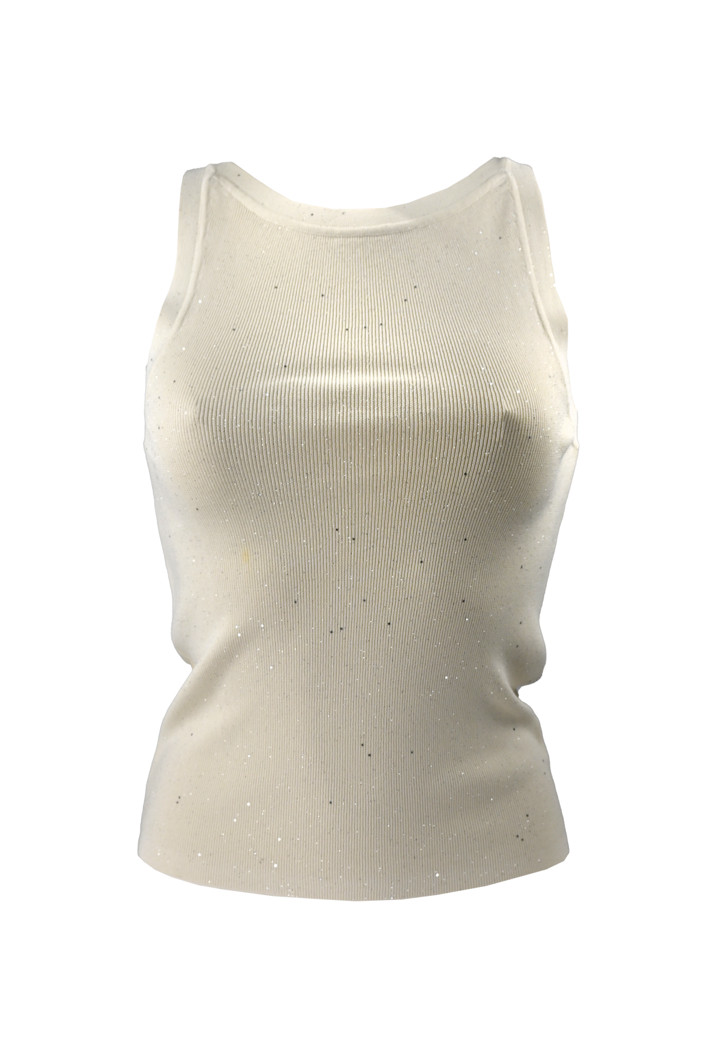 Top senza maniche con strass