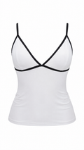 Strapless short dress with tiered skirt