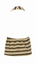 Top halter a righe
