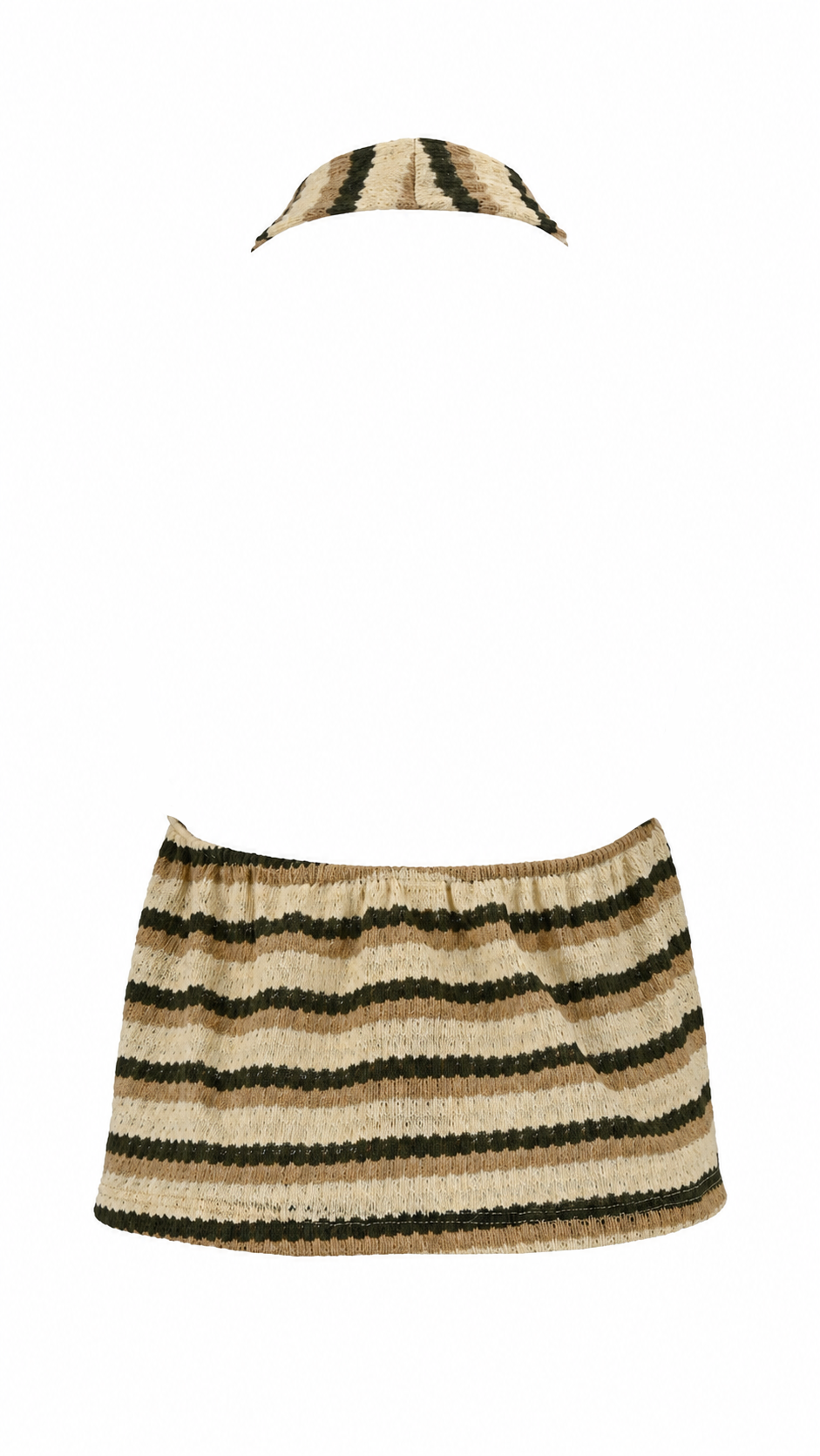Top halter a righe