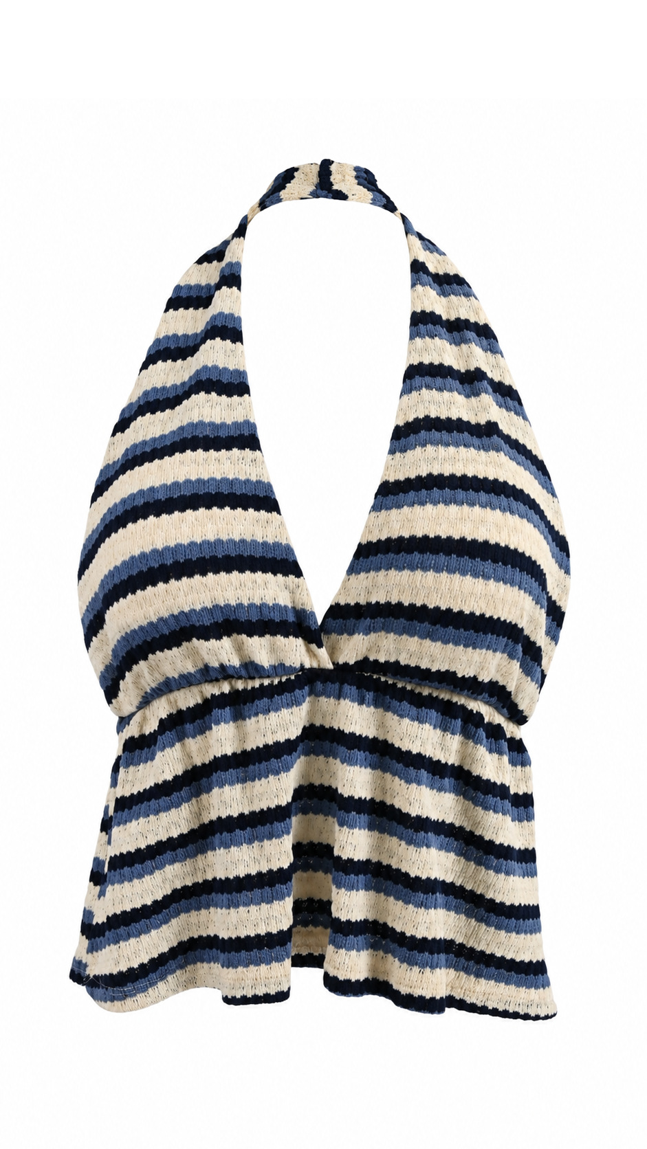 Top halter a righe