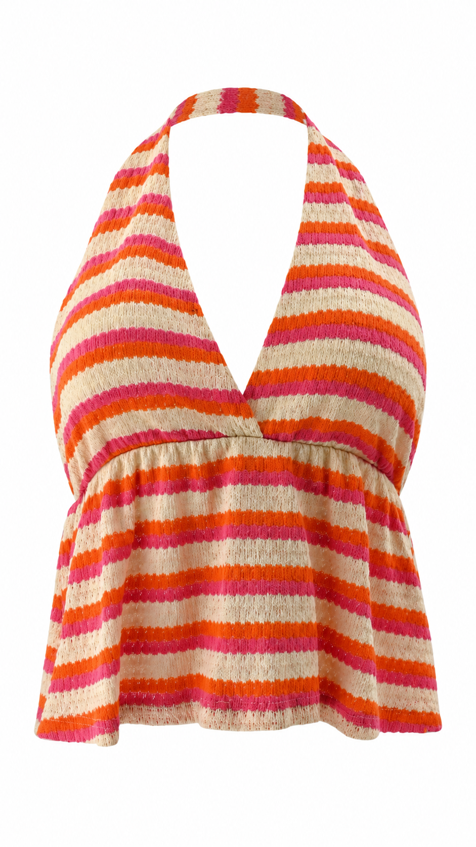 Top halter a righe