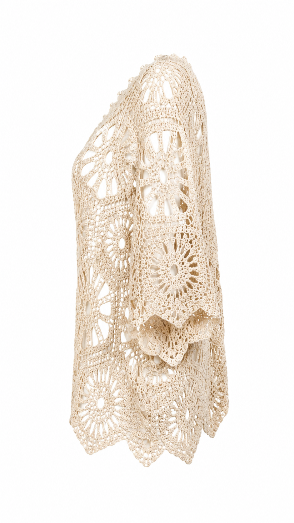 Camiseta efecto crochet