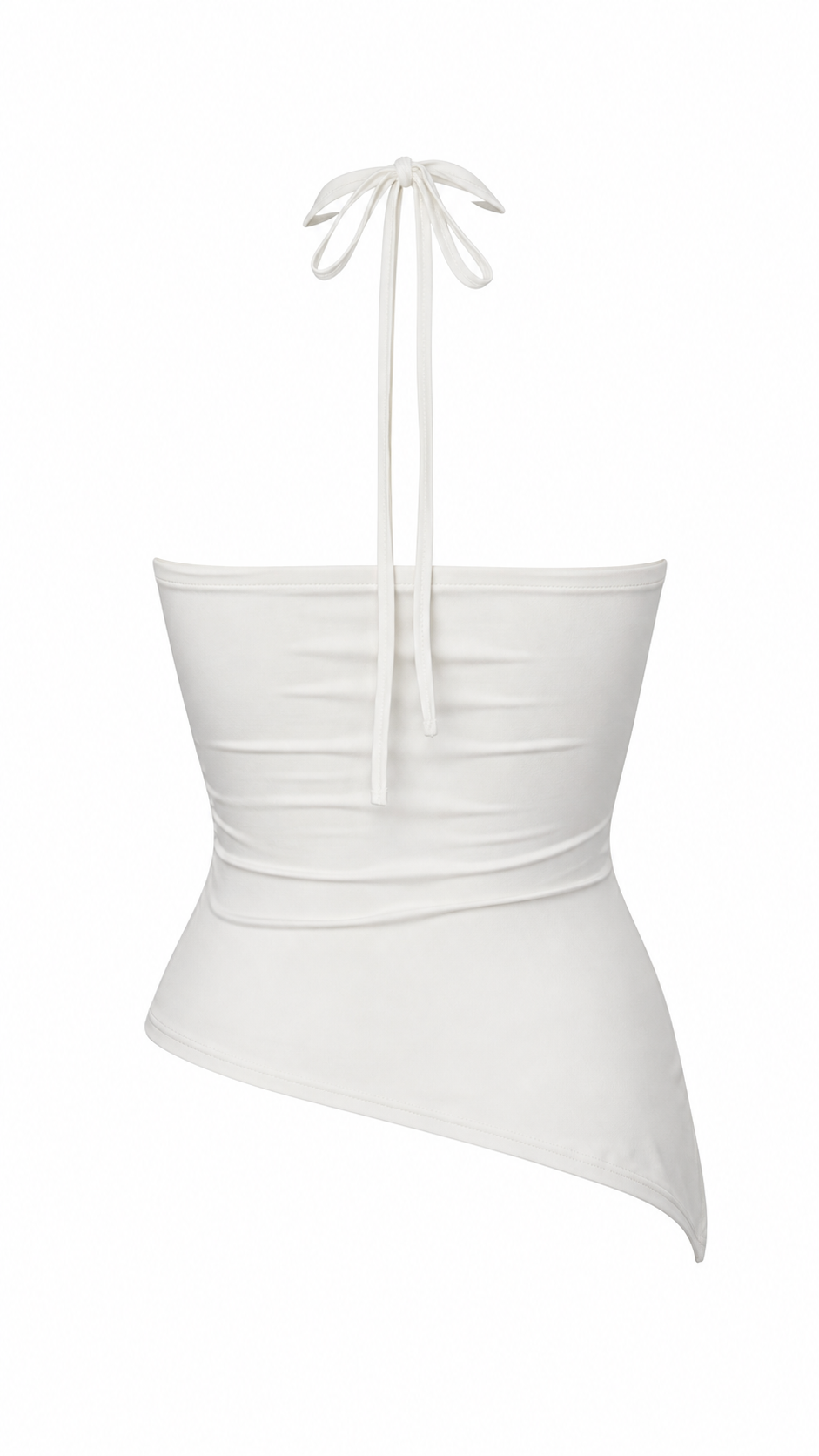 Top asimmetrico con borchie