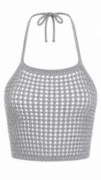 Top crochet effetto rete