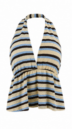 Top halter a righe