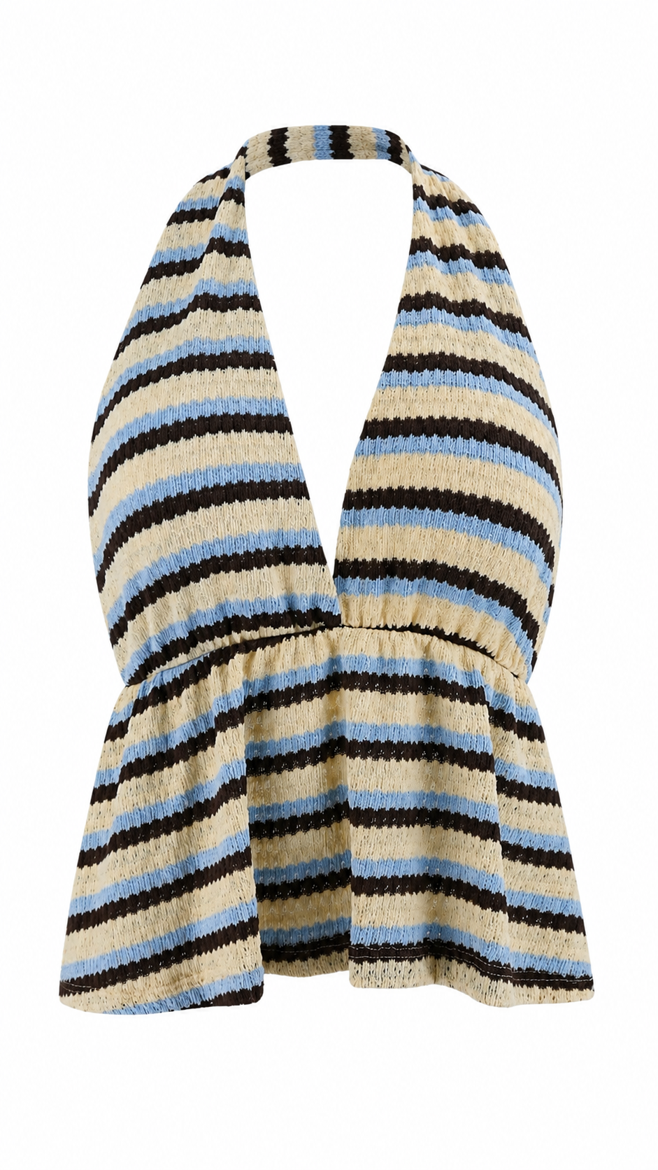 Top halter a righe