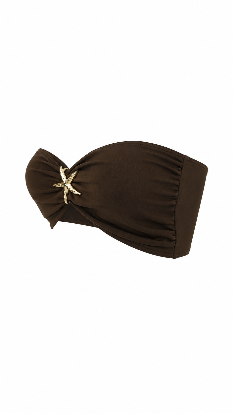 Top Bikini con dettaglio stella marina dorata