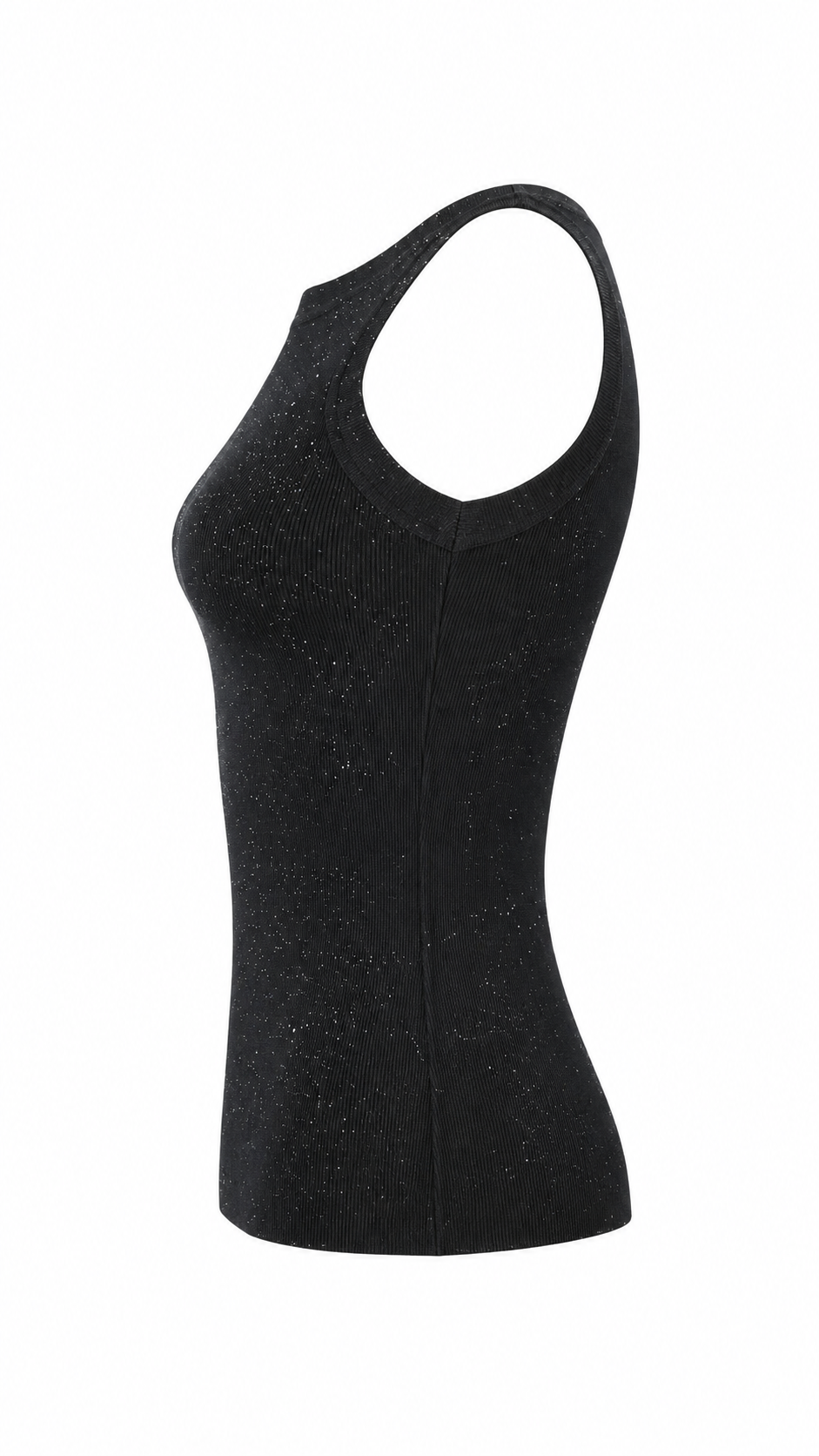 Top senza maniche con strass