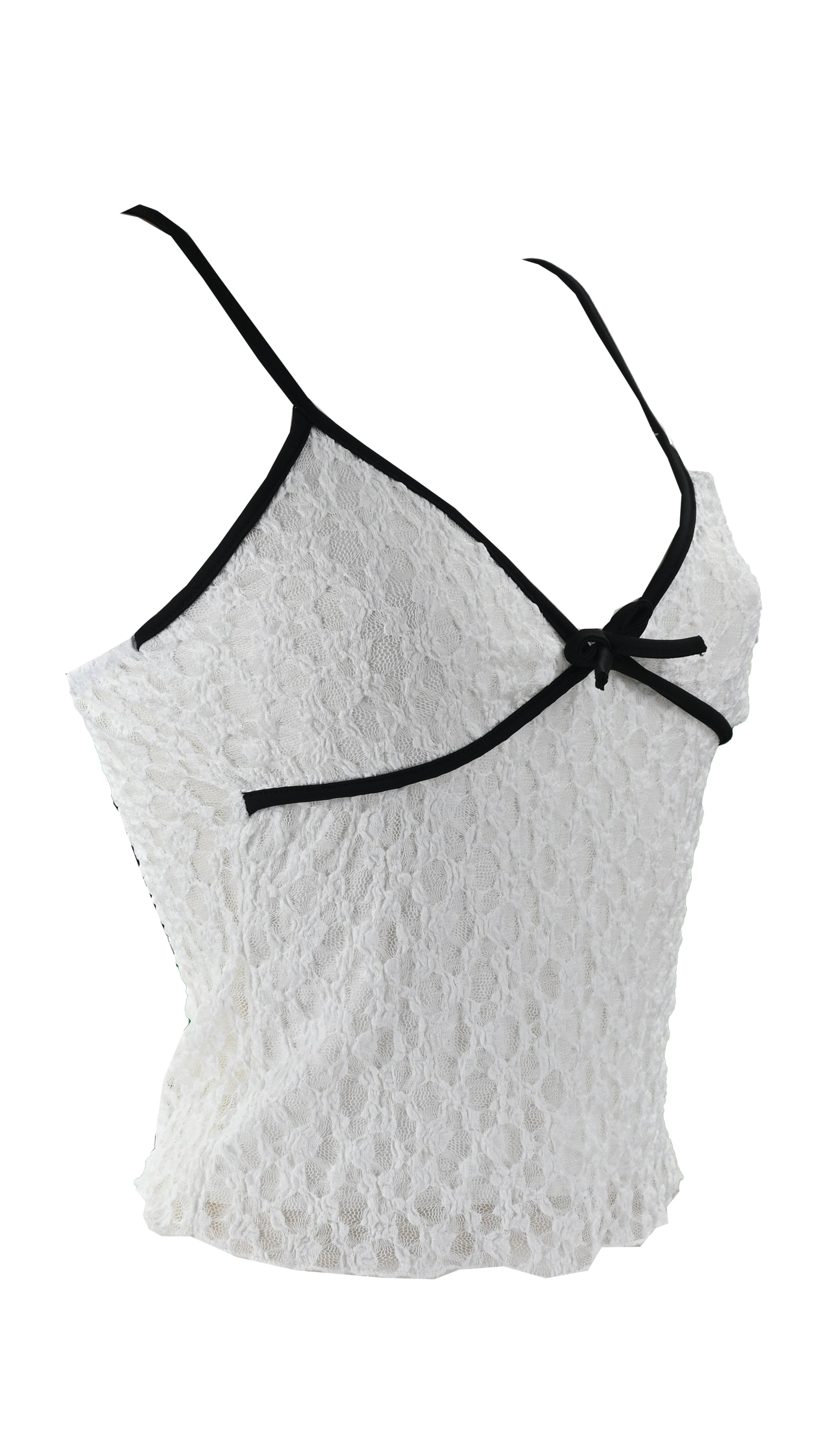 Top corto in pizzo