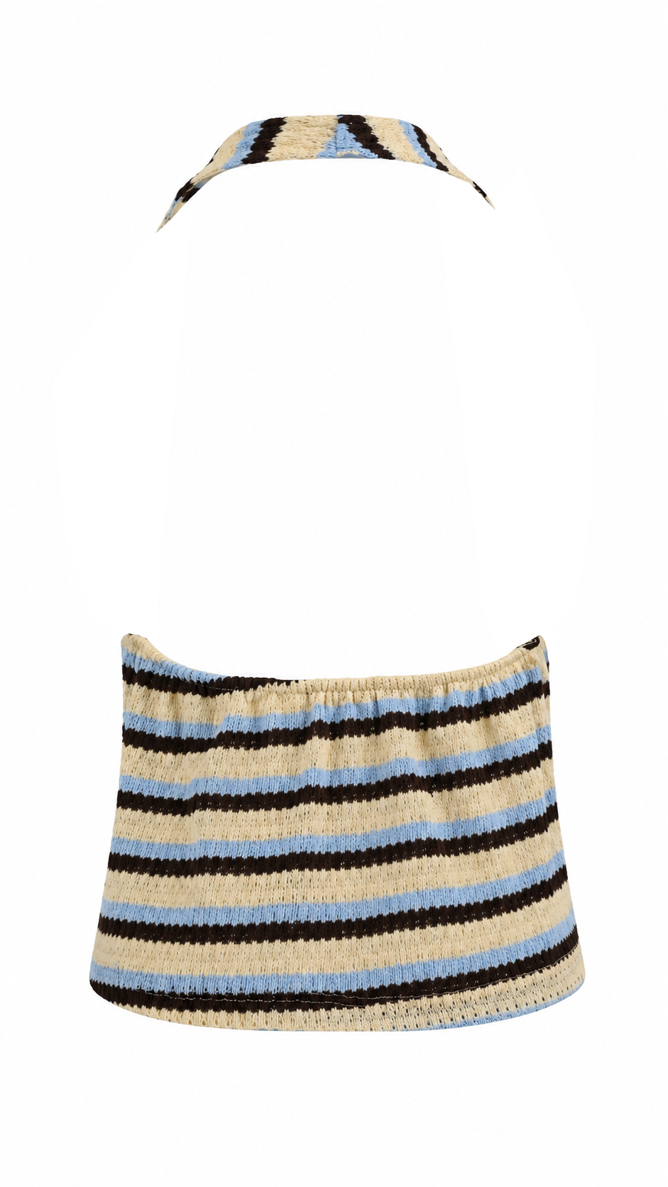 Top halter a righe