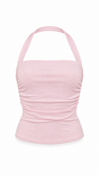 Strapless short dress with tiered skirt