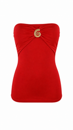 Top a fascia con conchiglia