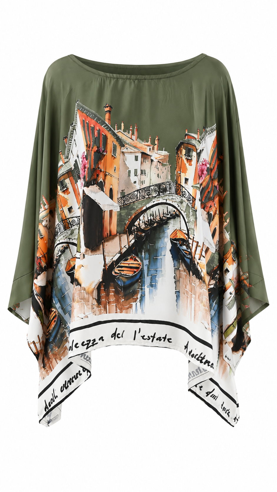 Casacca modello poncho stile veneziano