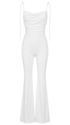 Mono largo con pantalones de campana