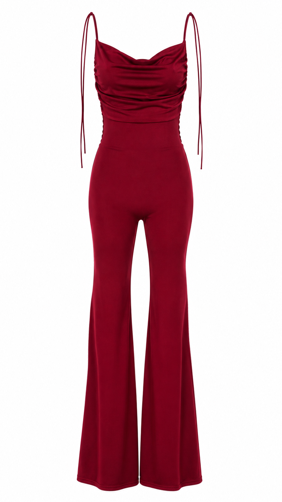 Mono largo con pantalones de campana
