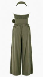 Strapless short dress with tiered skirt