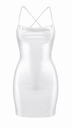 Vestido corto satinado