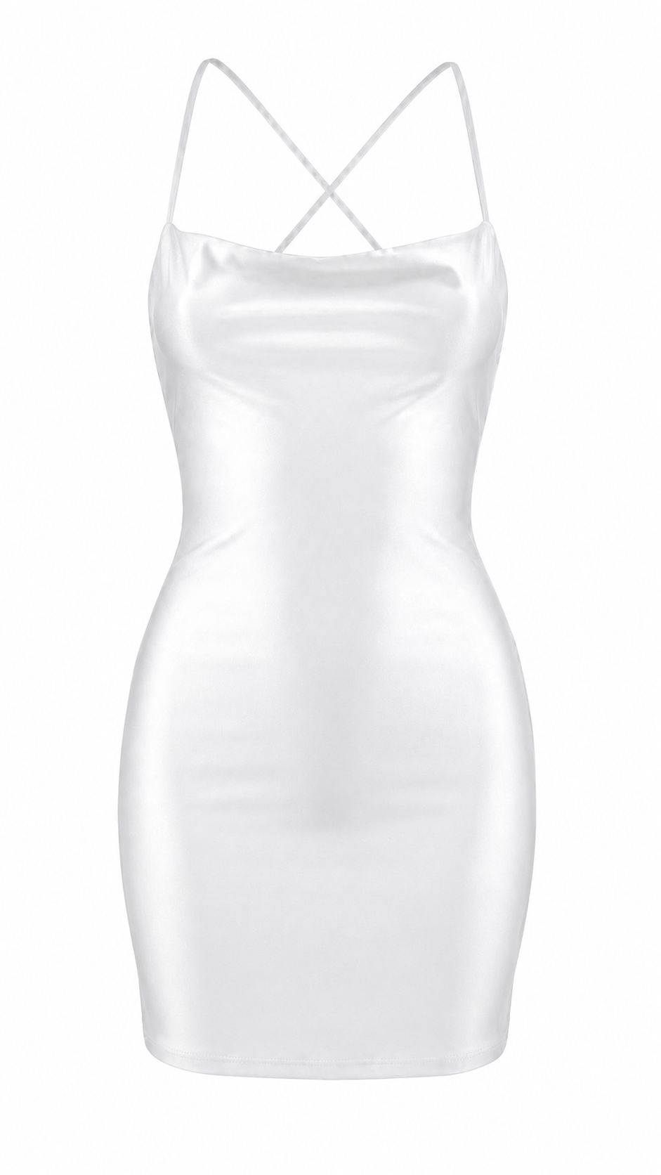 Vestido corto satinado