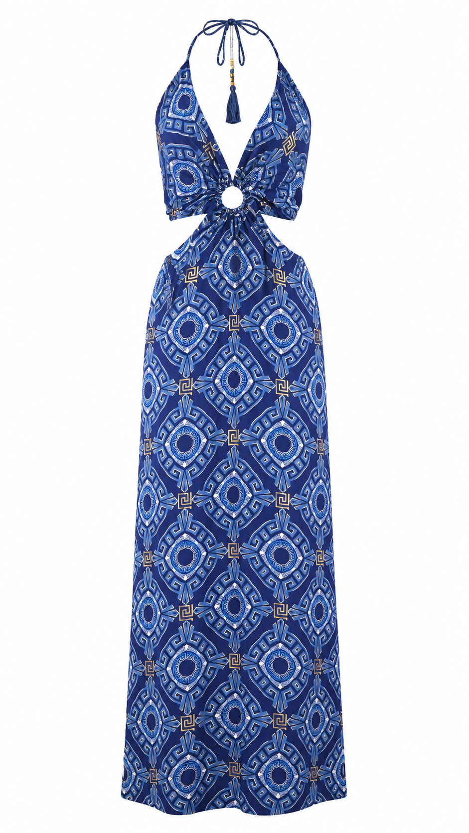 Strapless short dress with tiered skirt
