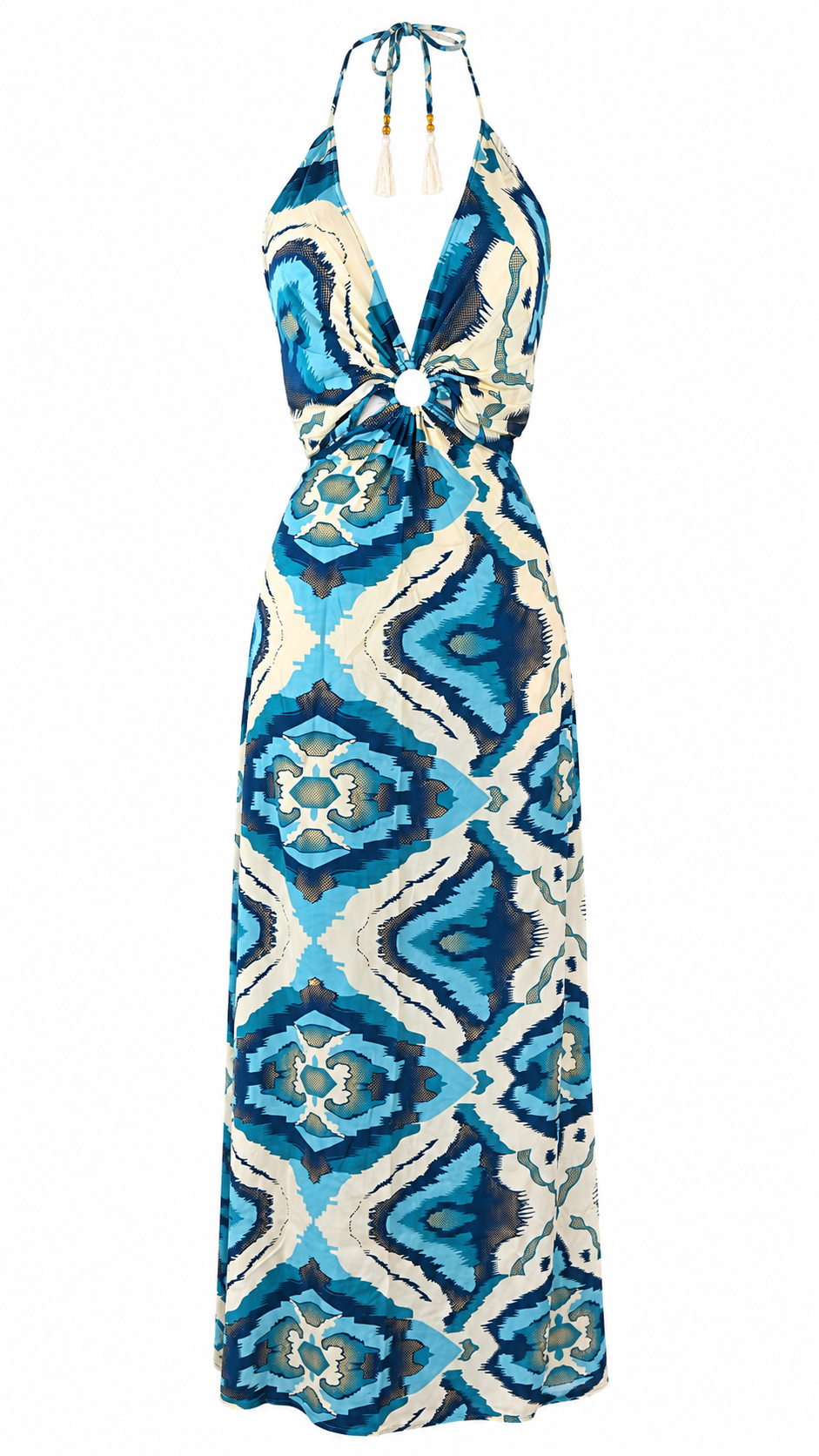 Strapless short dress with tiered skirt
