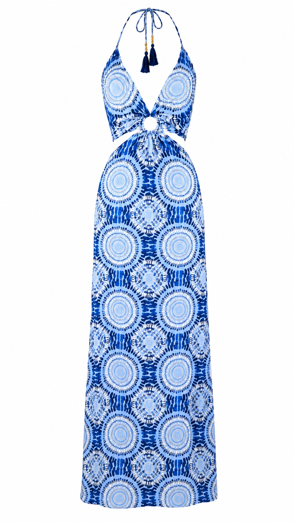 Strapless short dress with tiered skirt